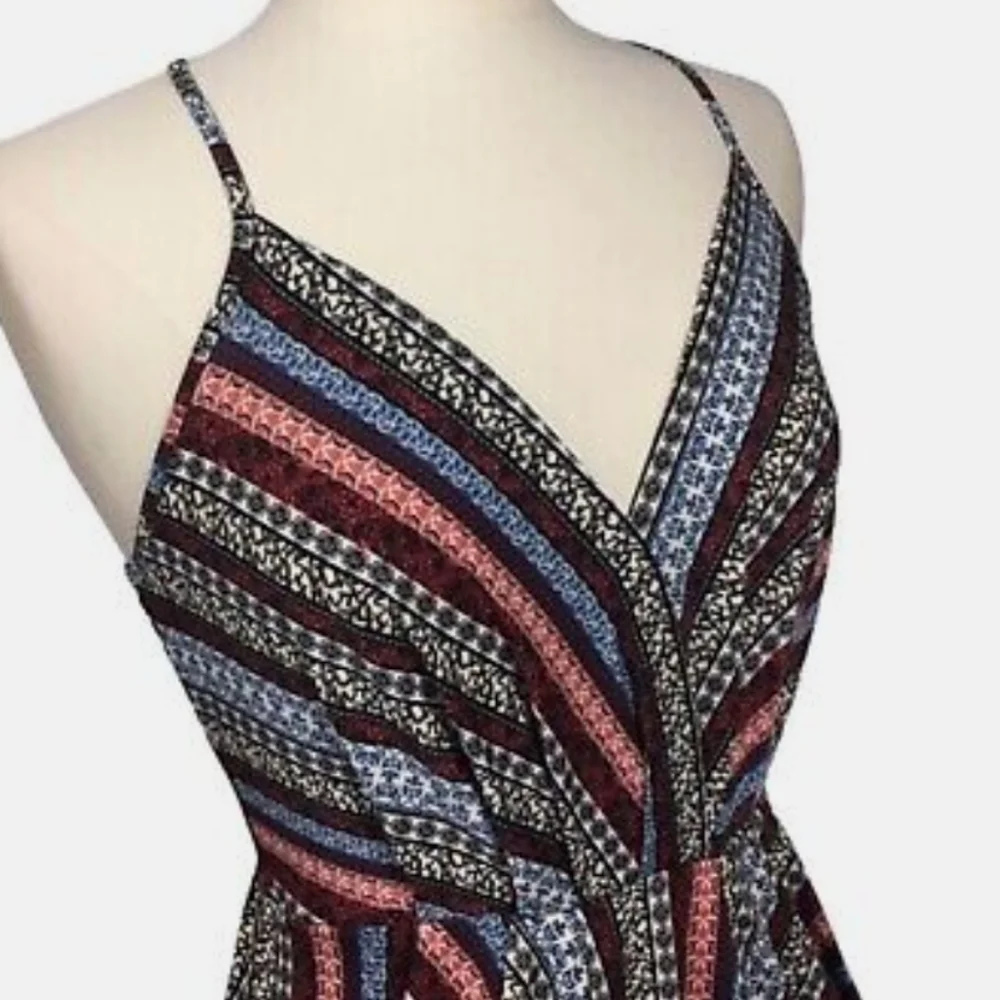 BCBGeneration Striped Draped Splice Dress with Pockets - Picture 6 of 6
